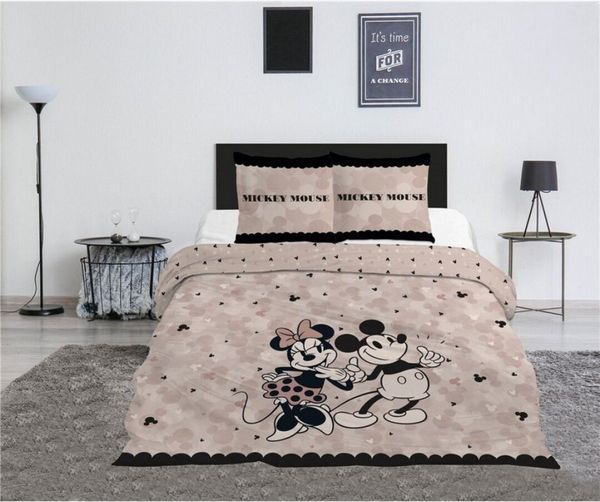 Aymax sprl Bettwäsche Disney Mickey 240x220 cm + 2 Kissenbezüge 65x65 cm Polycoton