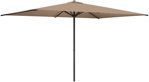 vidaXL Garten-Sonnenschirm 200x300 cm Polyester Rechtwinklig Taupe 42036169