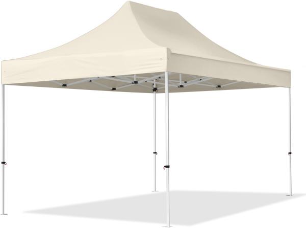 3x4,5 m Faltpavillon, ECONOMY Stahl 30mm, creme