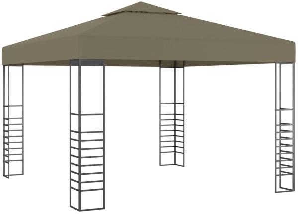 vidaXL Gartenzelt 3x3 m Taupe 180 g-m² Gartenpavillon