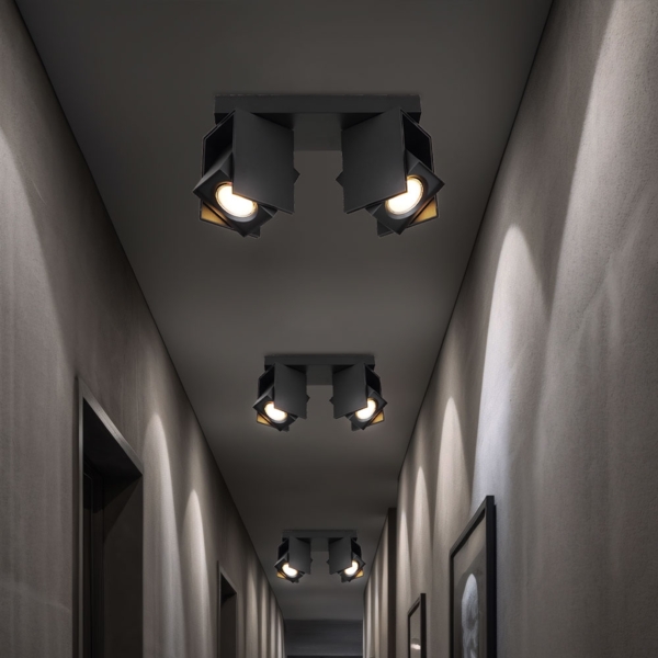 Deckenleuchte, schwarz, Spot beweglich, L 25,6 cm Bild 4