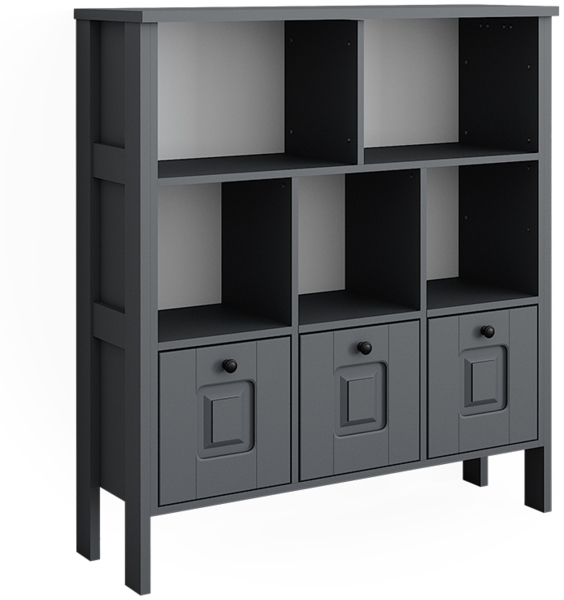 Kinderregal Ajaton Grau 103.6 x 113.4 cm Vitalispa