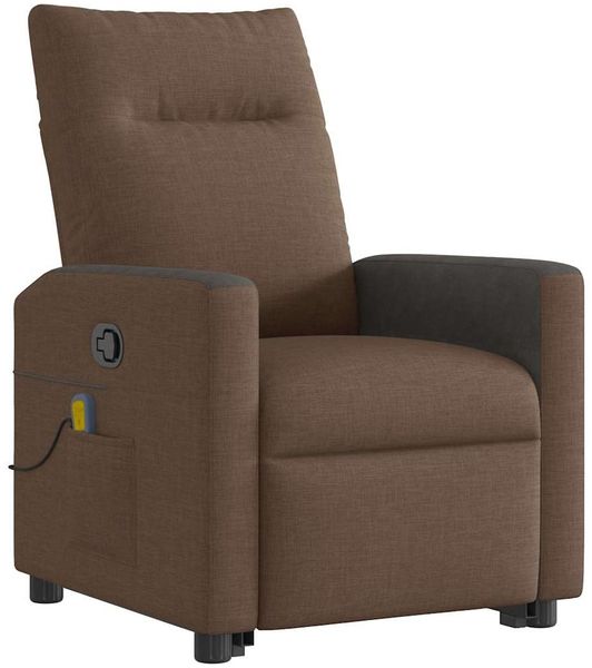 vidaXL Massagesessel mit Aufstehhilfe Braun Stoff 3324062 Bild 5