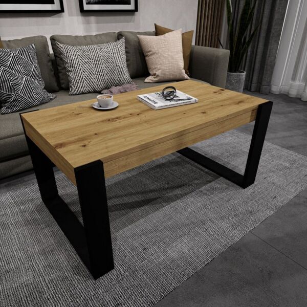 Raumhirsch Furniture Couchtisch Karo II modern & stabil fürs Wohnzimmer aus Holzwerkstoff