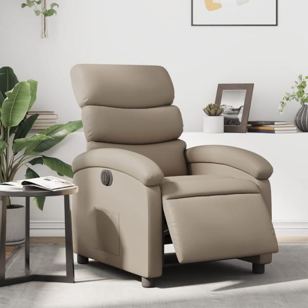 vidaXL Relaxsessel Elektrisch Cappuccino-Braun Kunstleder 3204032