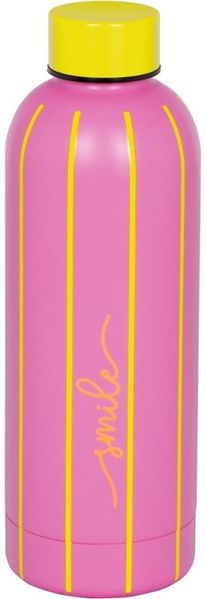 COPPENRATH DIE SPIEGELBURG Isolierflasche Trinkflasche Edelstahl 0,5 l Streifen smile TO GO bunt