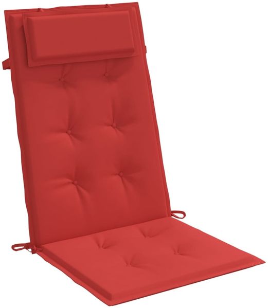 vidaXL Hochlehner-Auflagen 2 Stk. Rot Oxford-Gewebe 361892 Bild 5