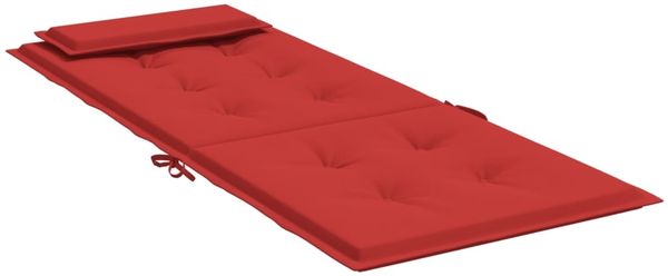 vidaXL Hochlehner-Auflagen 2 Stk. Rot Oxford-Gewebe 361892 Bild 6