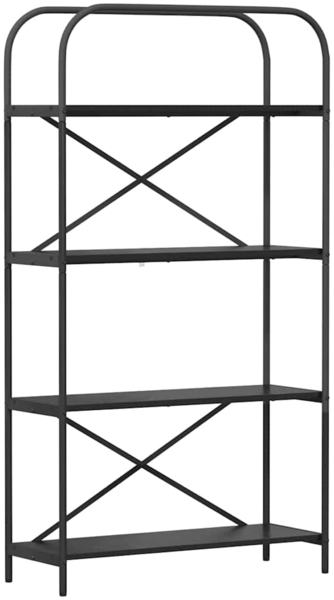 vidaXL Bücherregal Schwarz Eichen-Optik 80 x 30 x 146 cm Holzwerkstoff 879839