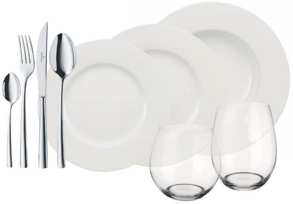 Villeroy & Boch Wonderful World White 4 Friends Set 36tlg. Premium Porcelain weiß 1011559032