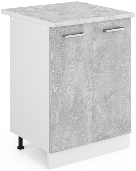 Vicco Küchenunterschrank Beton 60 cm , AP Marmor, R-Line