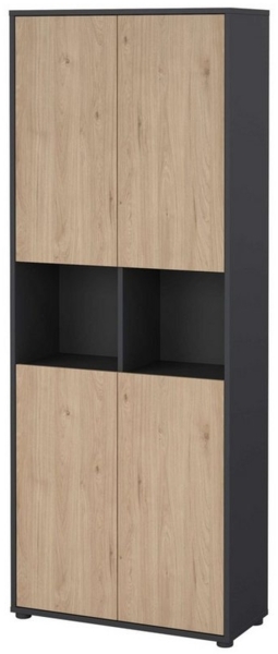 INOSIGN Aktenschrank Sign Aktenregal, Bücherregal, Standregal, Merkzweckschrank, 2 Fächer, 4 Einlegeböden, Breite/Höhe 80/200 cm Bild 3