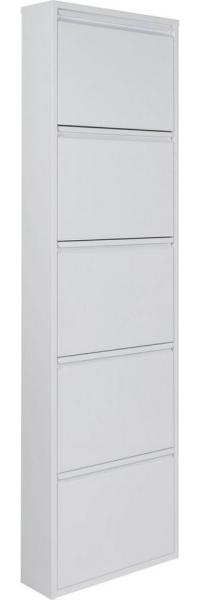 Spinder Design Schuhschrank mit 5 Klappen Weiß, Billy 5