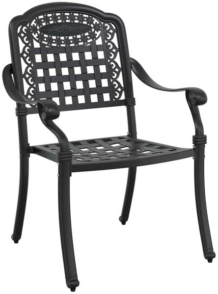 vidaXL Garten Essgruppe 5 pcs Schwarz Aluminium 3334645 Bild 6