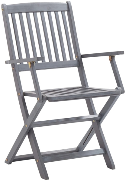 vidaXL Klappbare Gartenstühle 8 Stk. mit Kissen Massivholz Akazie 3078268 Bild 3