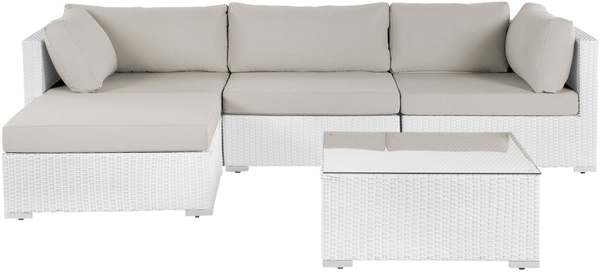 Ecksofa Lounge Set SANO Weiß