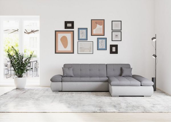 DOMO collection Ecksofa Moric B/T/H 300/172/80 cm, auch in Cord, L-Form, XXL-Format, wahlweise auch mit Bettfunktion und Armverstellung