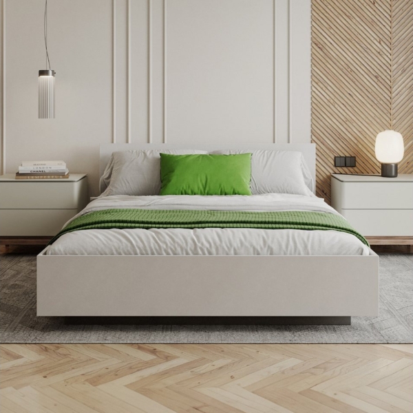 FDM Stauraumbett Bett Stauraumbett PERU Bettgestell 90x200, 140x200 & weitere Größen (verfügbar 90x200 120x200 140x200 160x200 180x200cm, Bettrahmen, Bett, mit großen Kopfteil, mit Bettkasten zum aufklappen), mit/ohne Matratze