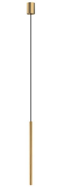 Licht-Erlebnisse Pendelleuchte CULT, Metall G9 rund Ø 2,5 cm H: max. 130 cm in Gold matt Modern