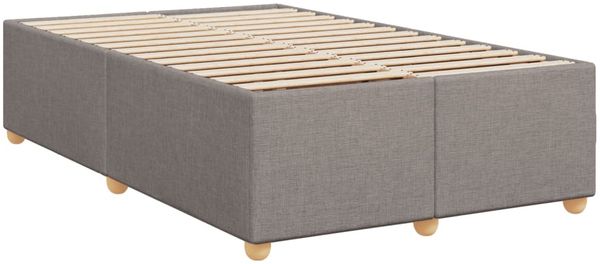 vidaXL Boxspringbett mit Matratze Taupe 120x200 cm Stoff 3288958 Bild 9