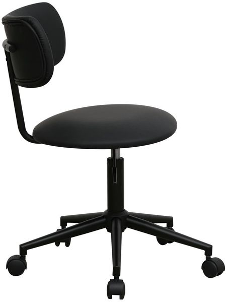Bürostuhl Xory aus Kunstleder - Drehbar, Höhenverstellbar, Neigbar, Schwarz Bild 4