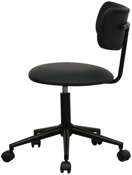 Bürostuhl Xory aus Kunstleder - Drehbar, Höhenverstellbar, Neigbar, Schwarz Bild 6