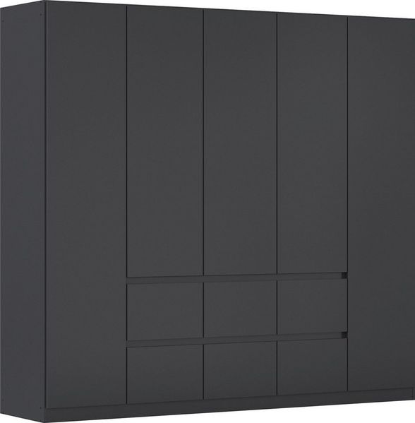 rauch Drehtürenschrank Kleiderschrank Schrank Garderobe Garderobenschrank MAINZ grifflose Front, Außentüren mit Push-to-Open Funktion MADE IN GERMANY