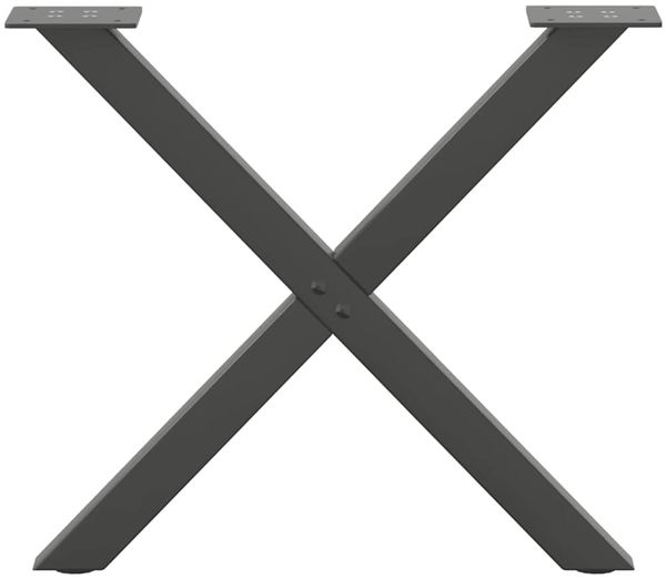 vidaXL Couchtischbeine X-Form 2 Stk. Anthrazit 50x(42-43) cm Stahl 4012898 Bild 5