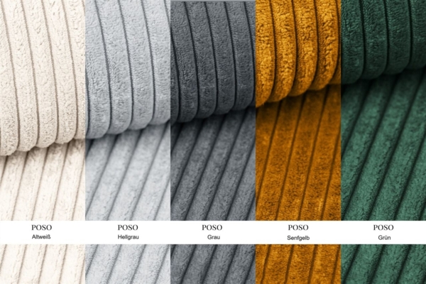 Ecksofa Schlafsofa FELIZ Stoff Poso Grün Ottomane Rechts Bild 6