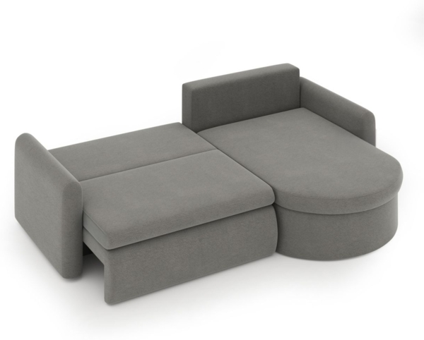 Ecksofa Schlafsofa FELIZ Stoff Poso Grün Ottomane Rechts Bild 2