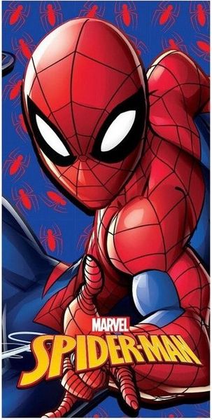 Spiderman Badetücher Spider-Man Web Strike Strandtuch 70x140, 100% Polyester (1-St)
