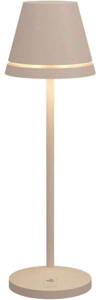 VENEZIA minimalistische Akku-Tischleuchte - LED Sand