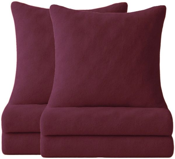 One Home Bettwäsche Winter Cashmere Touch Bubble Optik, Fleece, 4 teilig, kuschelig flauschig warmes weiches Teddy Plüsch Flanell