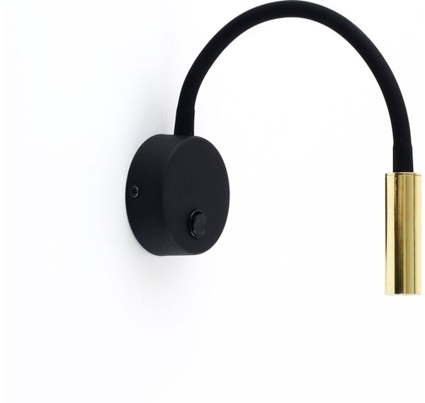 TK Lighting Tk Lighting Lagos 1433 Wandleuchte Wandleuchter modern Metall Eiszapfen 1x3W LED schwarz/gold