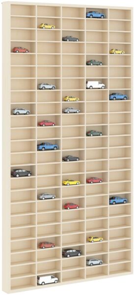 vidaXL Wanddisplay-Case mit Regal Beige 50 x 4,5 x 96 cm Holzwerkstoff 42015614