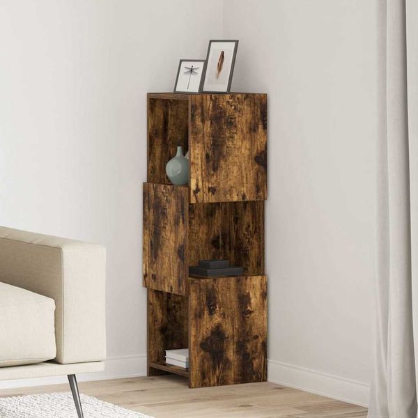 vidaXL Eckschrank Geräucherte Eiche 30,5x30x95cm Holzwerkstoff 889833