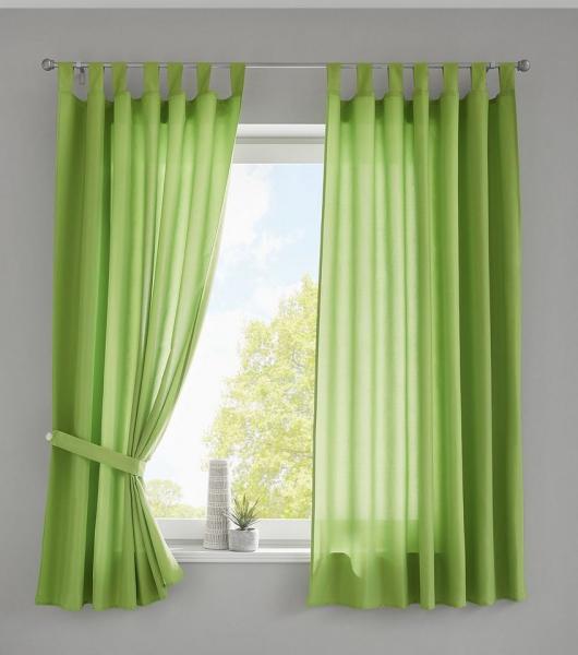 Gardinenbox Vorhang (2 St), Schlaufe, blickdicht, Microfaser, Schal Microsatin »Berlin« Blickdicht Kräuselband Raffhalter 20400N2