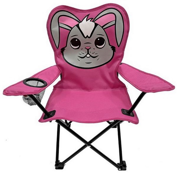 Linder Exclusiv GmbH Campingstuhl Kinder Camping-Stuhl Falt-Armlehnstuhl Kinderstuhl Stuhl Campingsessel, leichter Transport - inklusive Tragetasche