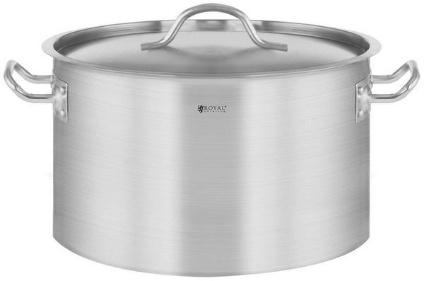 Royal Catering Kochtopf 31 L Suppentopf Ø 40 x 28 cm Induktion Topf + Deckel Eintopf Edelstahl, Edelstahl, verschiedene Größen