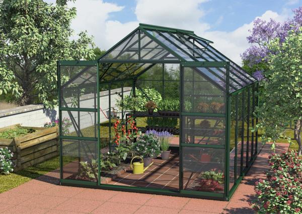 Vitavia Gewächshaus "Mars 8300", smaragd grün, 8,3 m²,3 mm ESG Bild 3