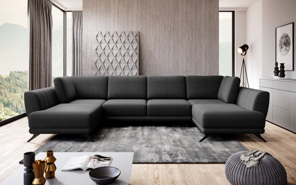 Wohnideebilder Larco Schwarz Ecksofas & Eckcouches CO-LA-10FL