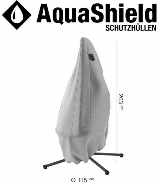 Siena Garden 'AquaShield' Hängesessel-Schutzhülle, Polyester hellgrau, 203 x 115 x 115 cm