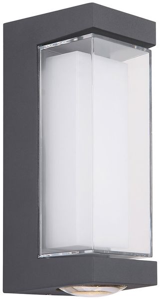 LED Wandleuchte, Außenleuchte, Aluminium, Anthrazit