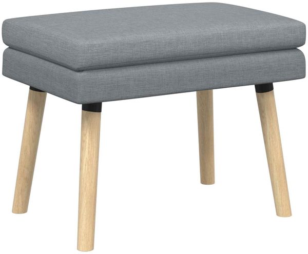 vidaXL Doppellagige Bank Hellgrau 60 x 40 x 46 cm Stoff 42038417 Bild 2