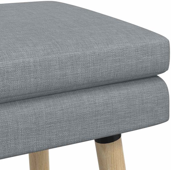 vidaXL Doppellagige Bank Hellgrau 60 x 40 x 46 cm Stoff 42038417 Bild 6