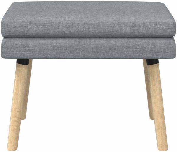 vidaXL Doppellagige Bank Hellgrau 60 x 40 x 46 cm Stoff 42038417 Bild 5