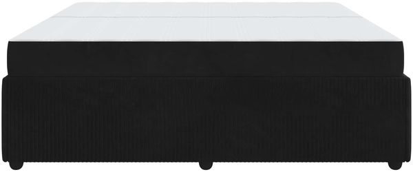 vidaXL Bettrahmen mit Matratze Schwarz 200 x 200 cm Stoff 3398440 Bild 6