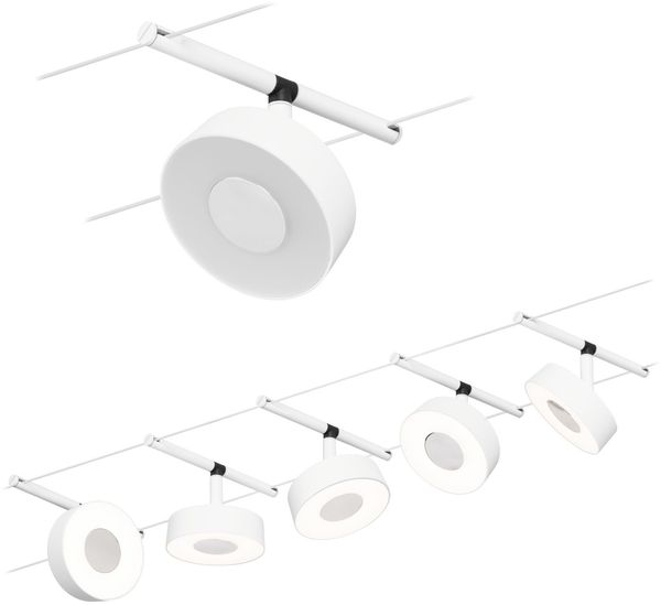 Paulmann 94477 LED Basisset Circle 12V 3000K Weiß matt Chrom