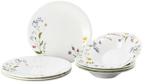 Hutschenreuther Tafelservice Nora Spring Vibes, Bone China, Porzellan, 8-tlg.
