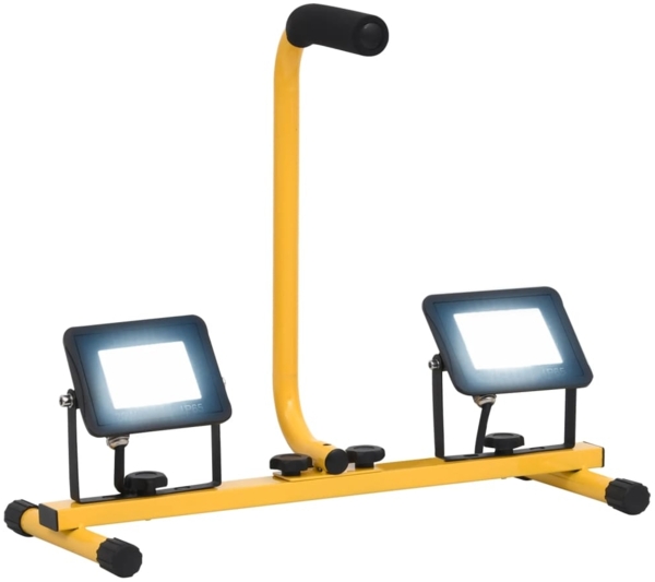 LED-Fluter mit Handgriff 2x20 W Kaltweiß 149649